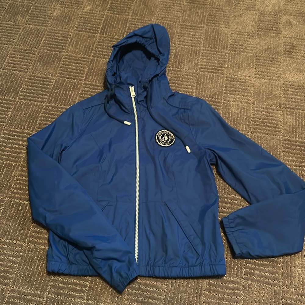 Abercrombie & Fitch Blue Rain Jacket